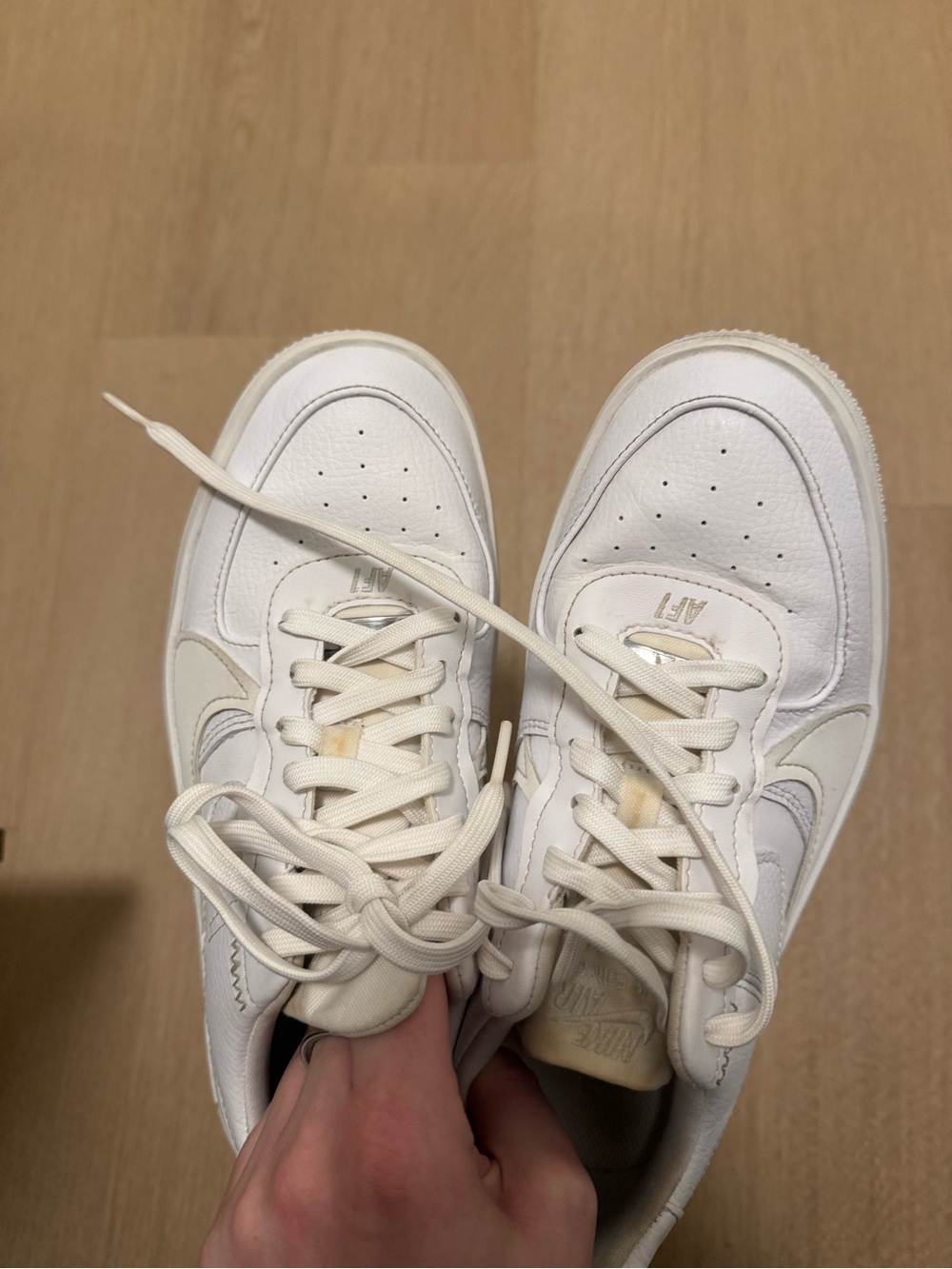 Nike Air Force 1 Shadow White Cream Sneakers Women’s 8.5